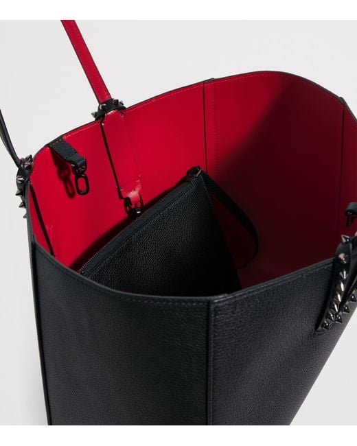 Christian Louboutin Black Cabata Small Calfskin Tote Bag