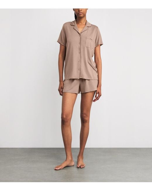 Skims Pink Soft Lounge Short Pyjamas