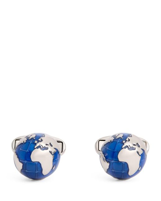 Paul Smith Blue Globe Cufflinks for men