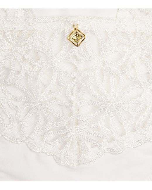 Aubade White Lace Secret Memories Tanga Briefs