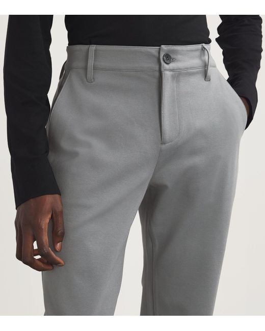 PAIGE Gray Straight-fit Stafford Trousers for men