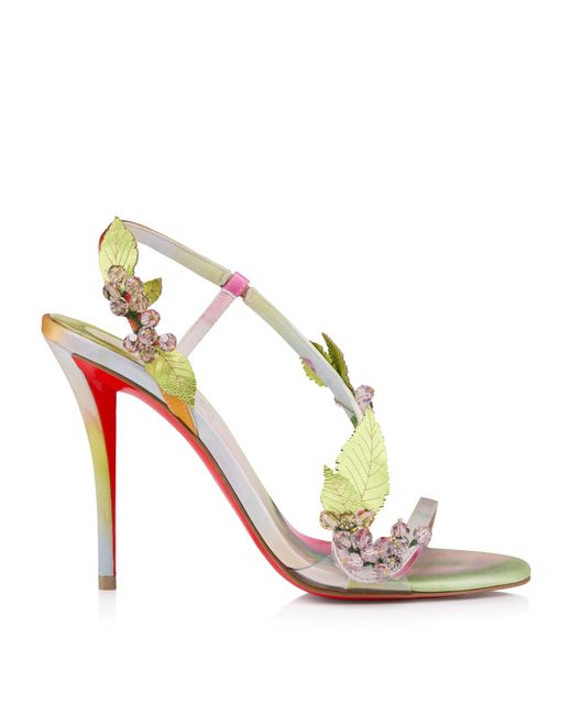 Christian Louboutin Pink Rosa Z Fruit Satin Sandals 100