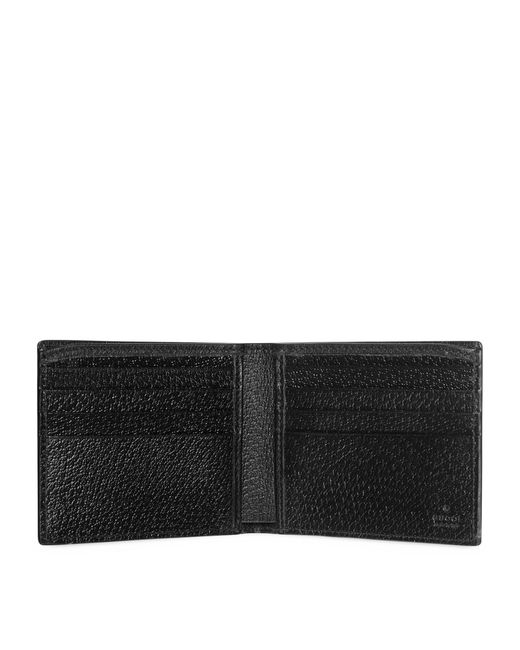 Gucci Black Leather And Canvas Interlocking G Wallet for men