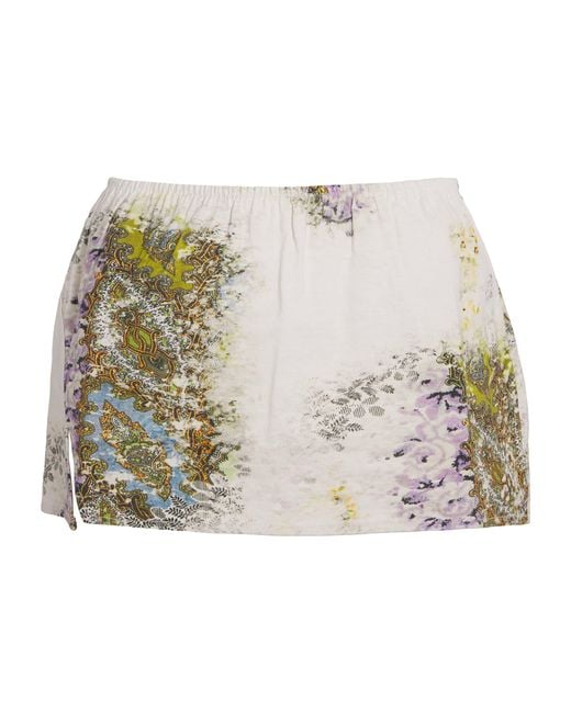 Christopher Esber Metallic Cotton-Blend Absence Mini Skirt