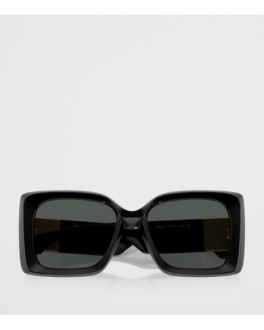 Versace Black Square Irregular Sunglasses