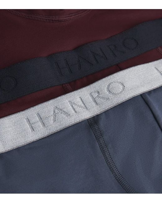 Hanro Blue Stretch-Cotton Essentials Trunks for men
