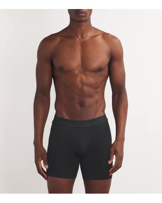 Skims Black Stretch Boxer Briefs for men