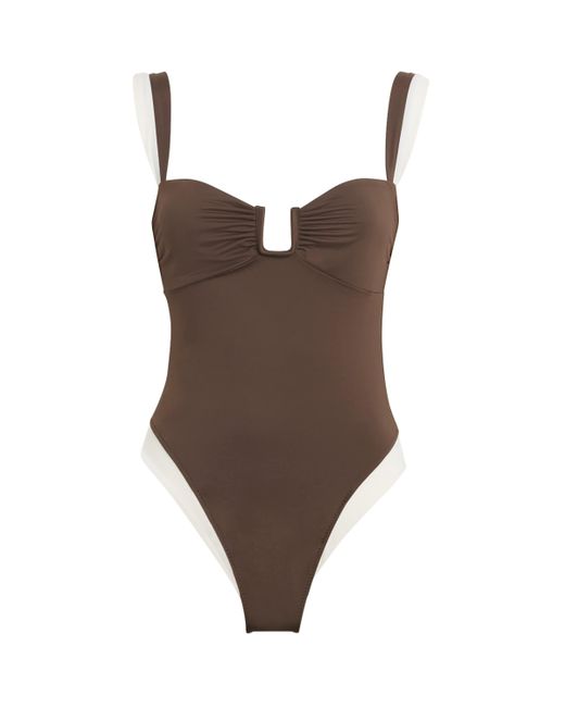 Away That Day Brown Cannes Swimsuit