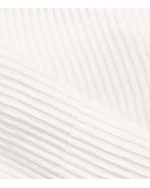 Eskandar White Silk A-Line Shell Tank Top