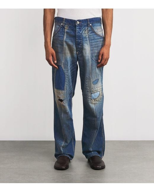 GALLERY DEPT. Blue Straight Bare Knuckle Jeans for men