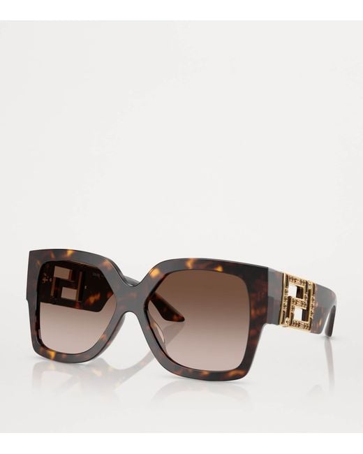 Versace Brown Acetate Ve4402 Sunglasses