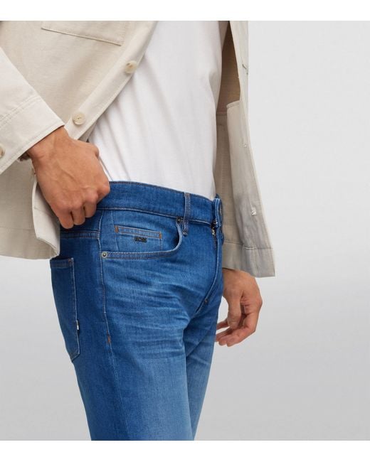 Boss Blue Slim-Fit Jeans for men