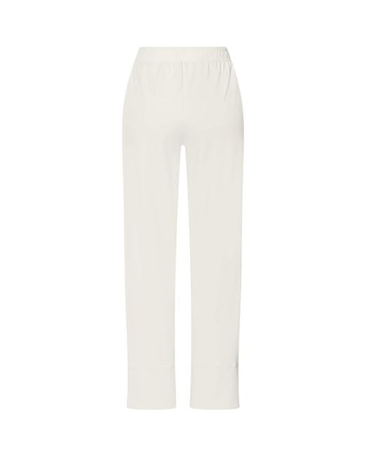 Hanro White Stretch-Cotton Easy Living Trousers