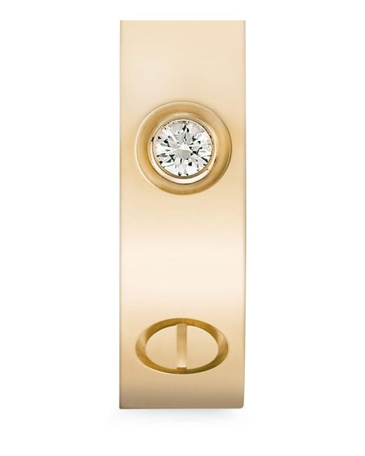 Cartier Metallic And Diamond Love Wedding Band