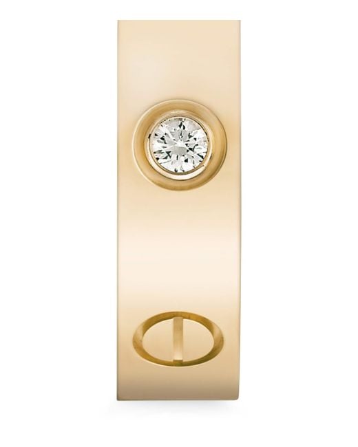 Cartier Metallic And Diamond Love Wedding Band