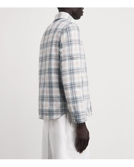 Thom Browne Multicolor Cotton-Blend Check Utility Shacket for men
