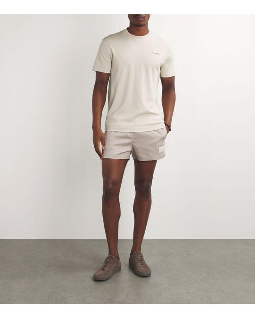 Calvin Klein White Cotton Logo T-shirt for men