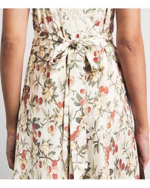 Doen Metallic Silk Fiona Midi Dress