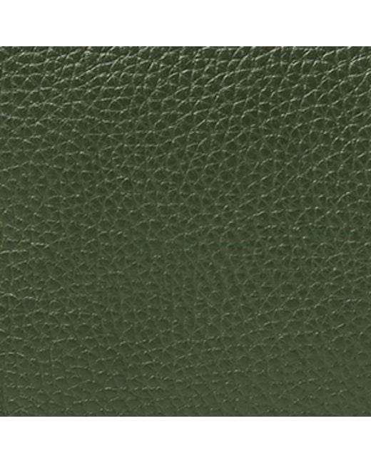 Aspinal Green Large Leather London Cosmetic Case
