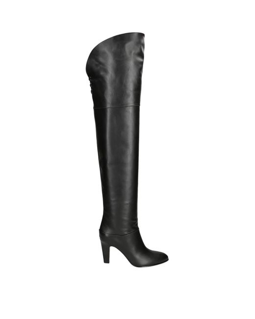 Chloé Black Leather Eve Over-The-Knee Boots 85