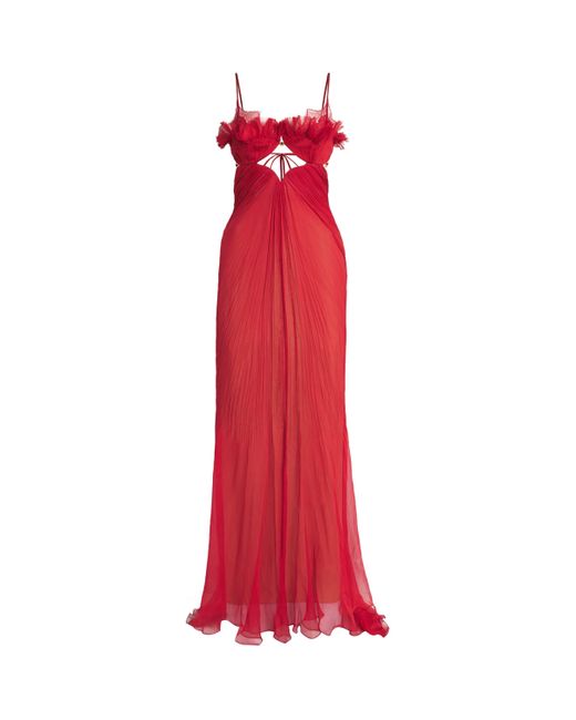 Maria Lucia Hohan Red Cut-Out Ariadne Gown