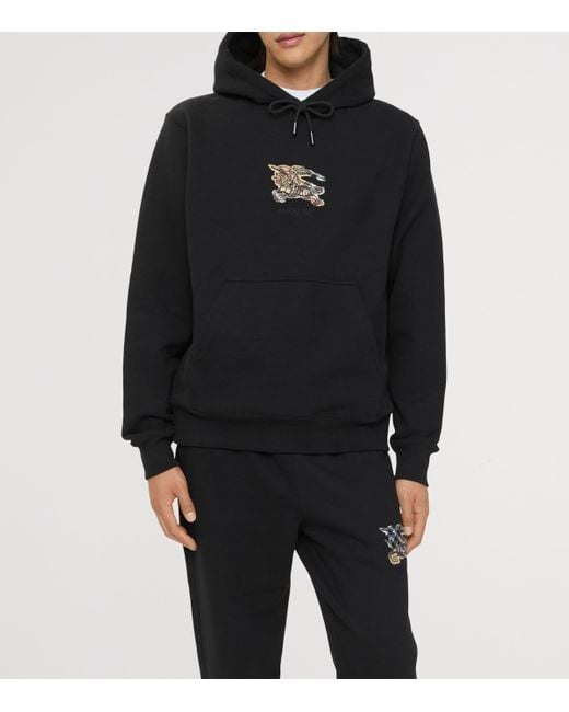Burberry Black Simon Ekd Hoodie for men