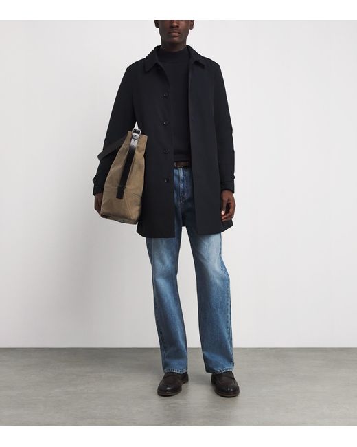 Sandro Blue Wool High-Neck Sweater for men