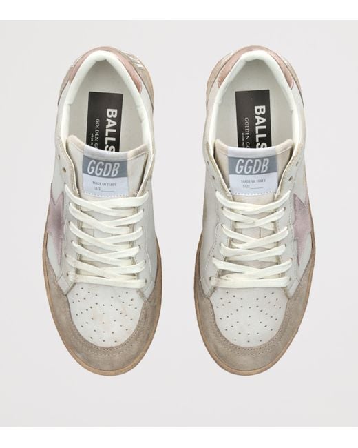 Golden Goose Deluxe Brand White Leather Ball Star Sneakers
