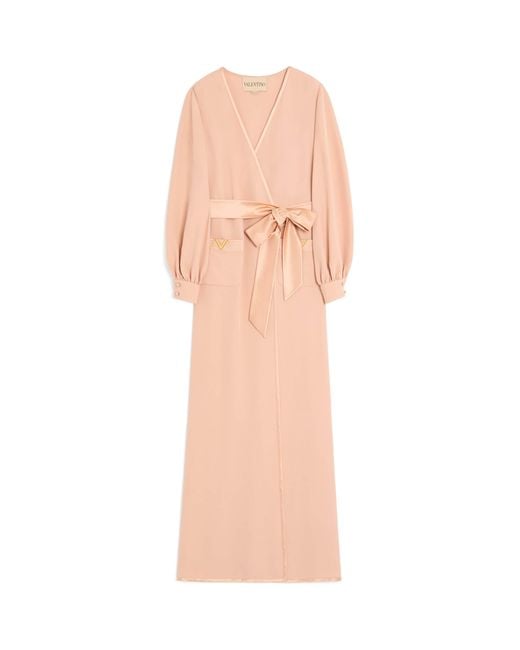 Valentino Pink Silk Maxi Dress