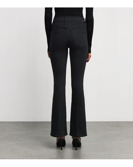 Mother Black The Weekender Flared Jeans