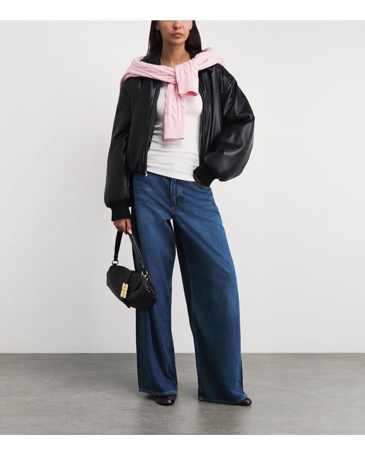 Rag & Bone Blue Sofie Wide-Leg Jeans