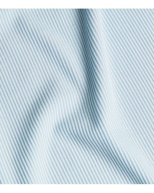 Skims Blue Soft Lounge Lace-trim T-shirt