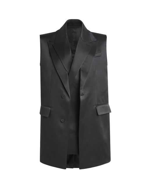 Jean Paul Gaultier Black Double-Layer Sleeveless Jacket