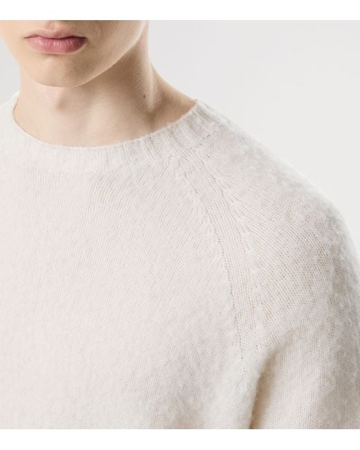 Tom Ford White Silk Crew-Neck Sweater for men
