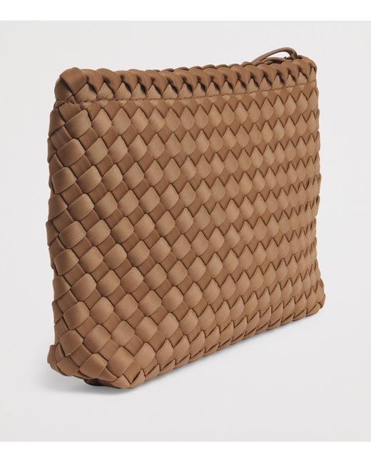 Harrods Brown Neoprene Woven Pouch for men