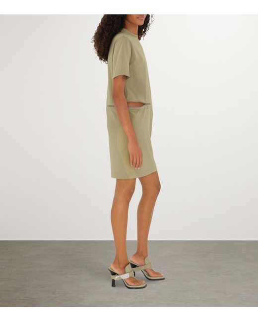 Burberry Green Cotton T-shirt Mini Dress
