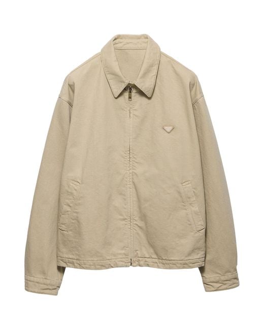 Prada Natural Old Denim Blouson Jacket for men