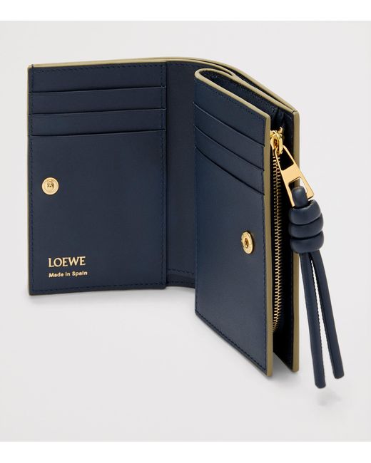 Loewe Green Knot Compact Wallet