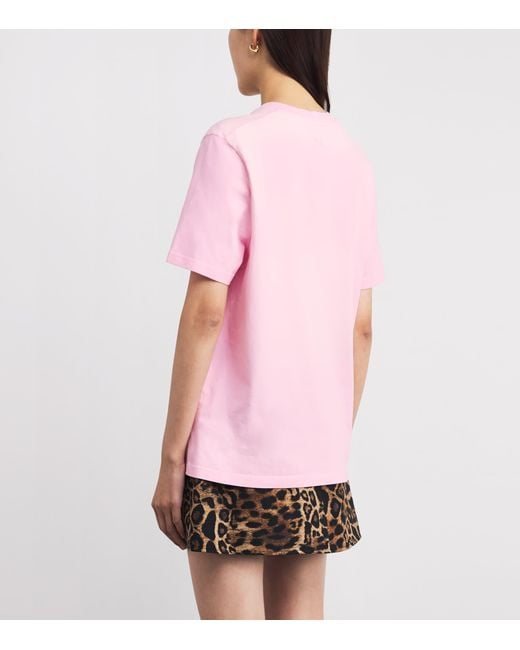Maje Pink Cotton Paris T-Shirt