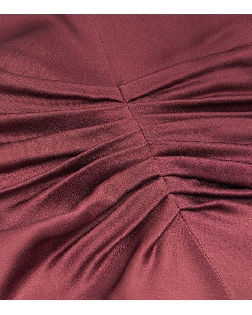 Victoria Beckham Red Satin Isabella Gown