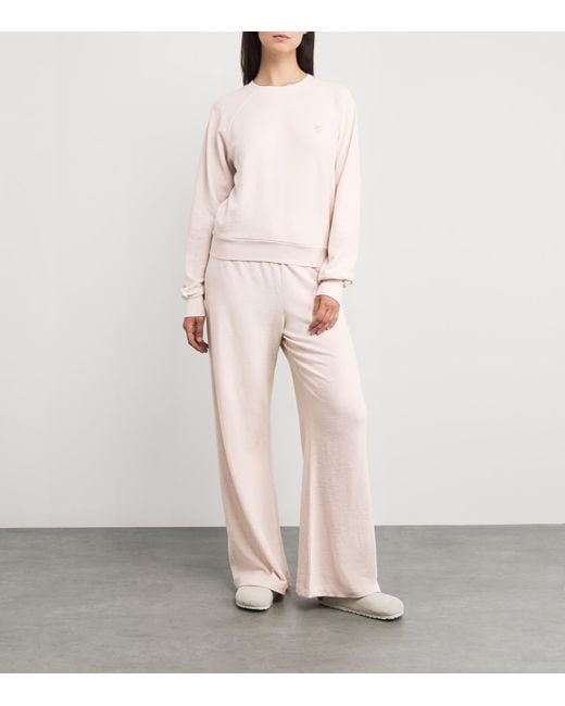 ÉTERNE Pink Cotton-Blend Sonny Sweatshirt