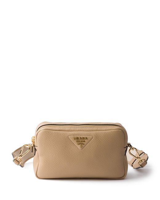 Prada Brown Small Leather Cross-Body Bag