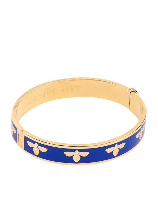 Halcyon Days Blue Bee Bangle