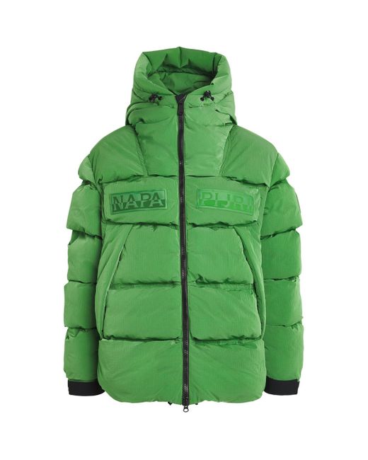 Napapijri Green Hyper Puffer Jacket for men