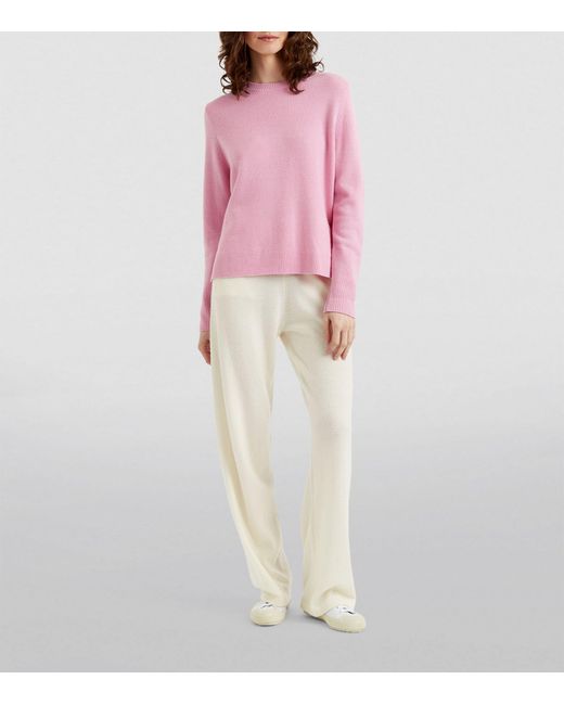 Chinti & Parker Pink Cashmere Boxy Sweater