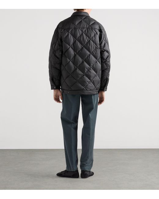 Prada Black Technical Quilted Down Jacket for men