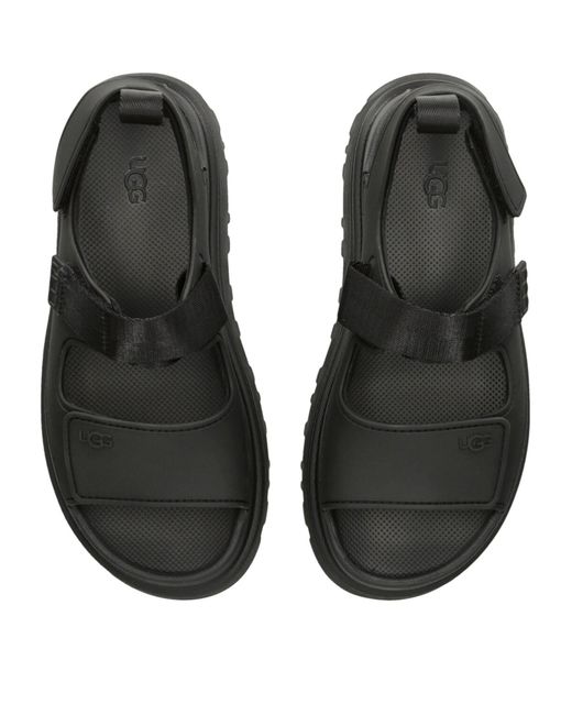 Ugg Black Platform Sandals 'goldenglow',