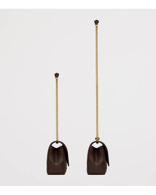 Saint Laurent White Small Leather Loulou Shoulder Bag