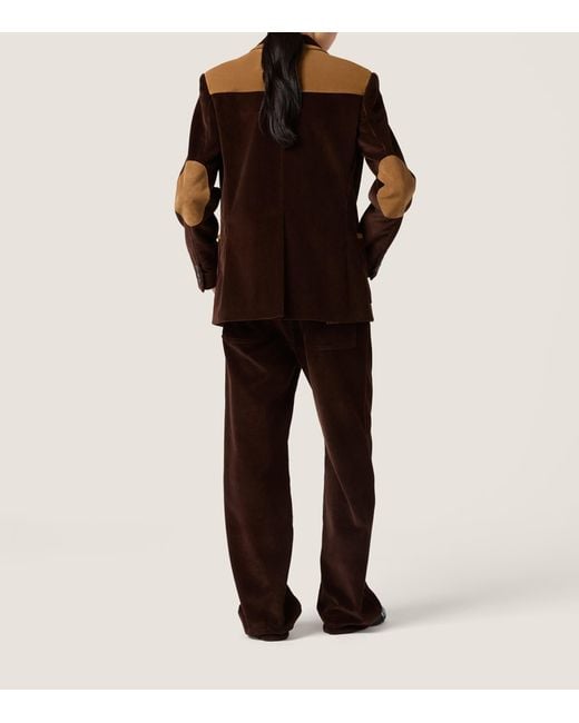 Miu Miu Brown Corduroy Blazer