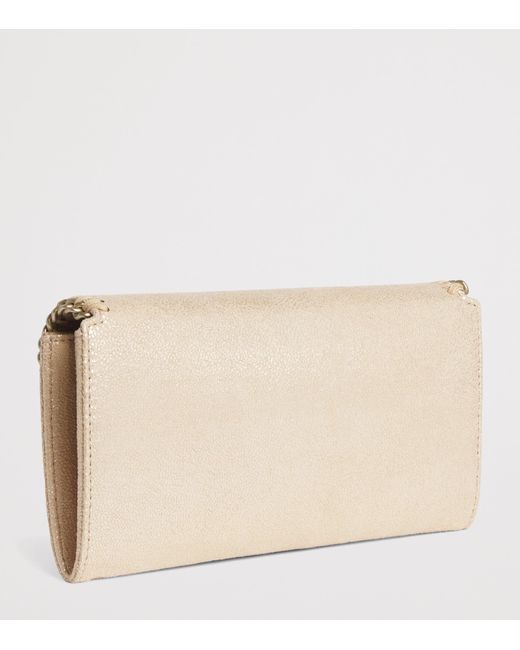 Stella McCartney Natural Faux Leather Falabella Chain Wallet